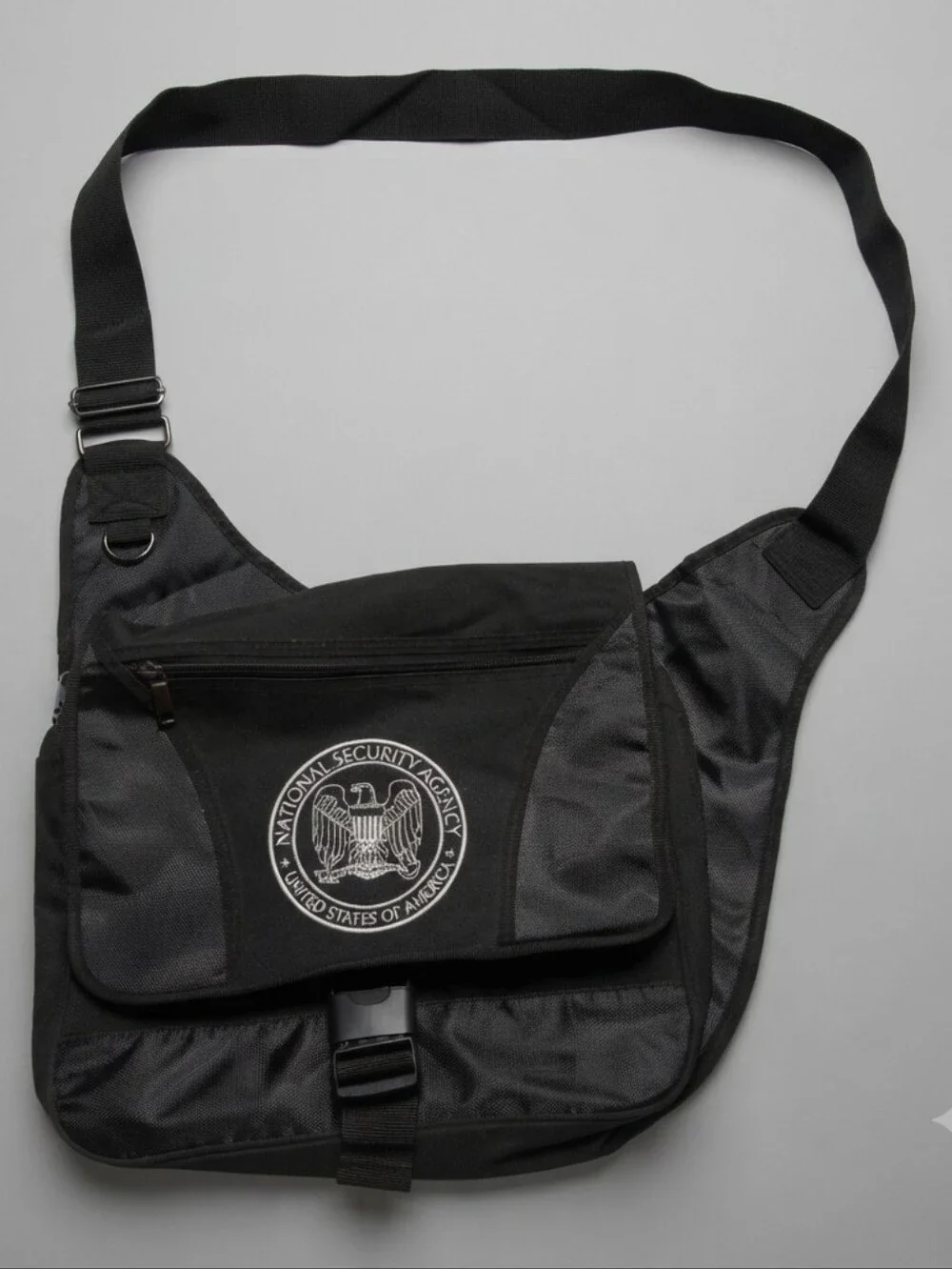 NSA National Security Agency Messenger Bag Black Crossbody Laptop Bag